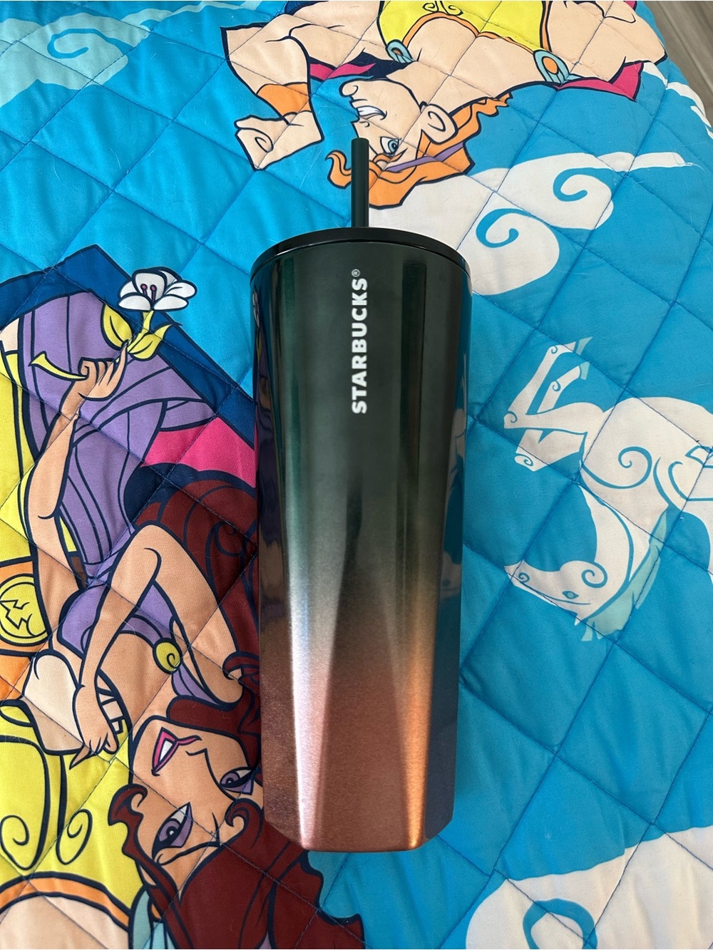 Starbucks Green to Copper Ombre Metallic Tumbler